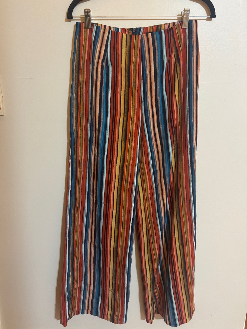 Forever 21 Multicolor Vertical Stripe Wide-Leg Pants size small